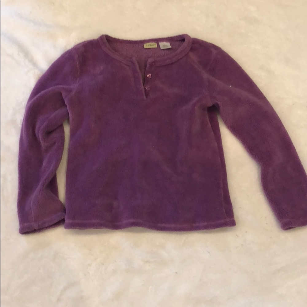 Girls fluffy PJ top